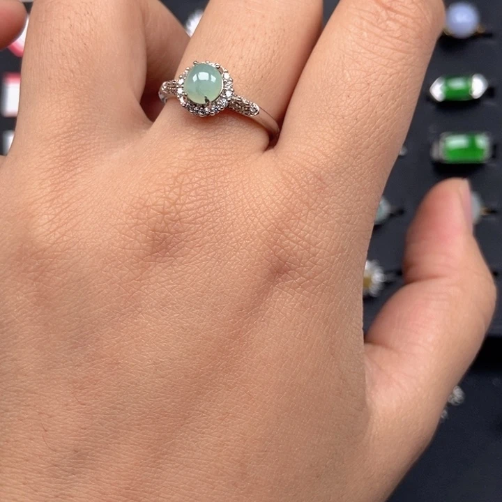 翡翠未镶嵌戒指戒指