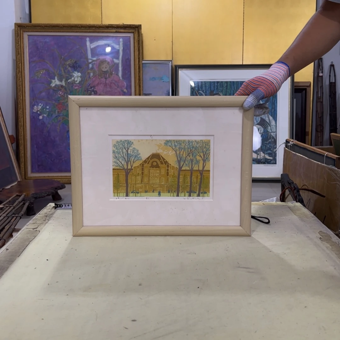 处***活绘画屏风框画茶空间设计