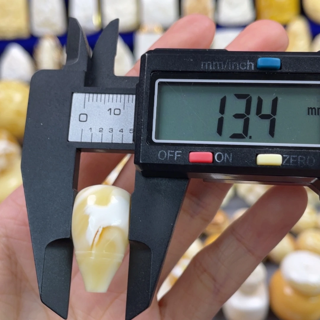 蜜蜡裸石未镶嵌琥珀蜜蜡三通