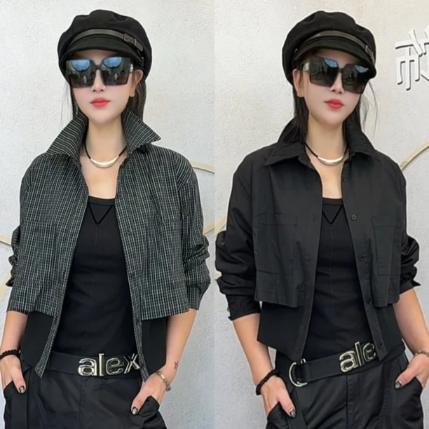 阿珍舒服店 新款时尚百搭衬衣外套#0056