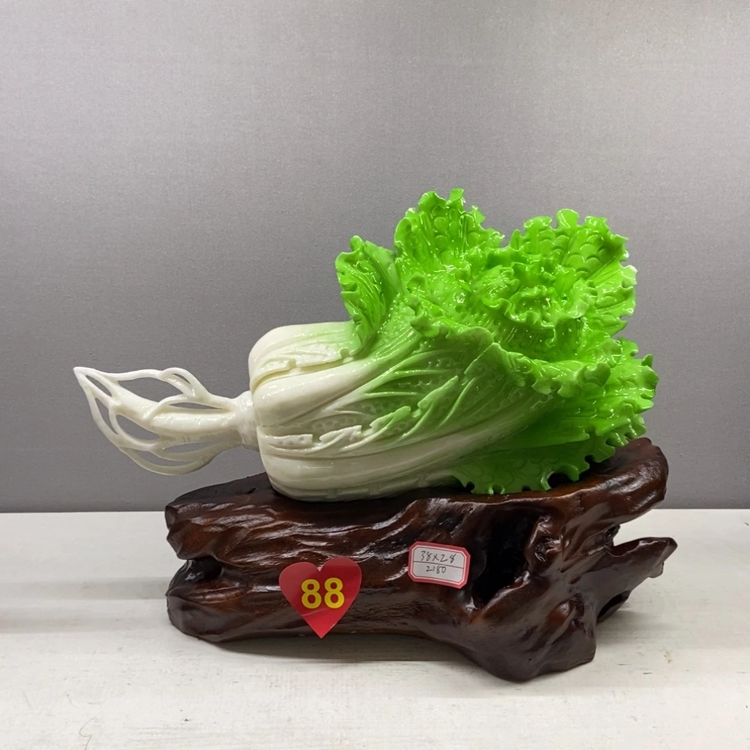 用***5玉白菜摆件家居摆件