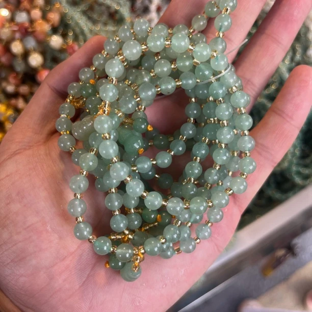 【东陵玉6mm手链】 多样性发货 拍一发一 时尚百搭显气质