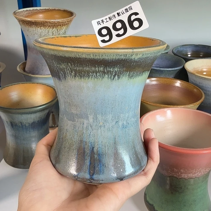 岁****景德镇手工陶瓷盆 口9.5