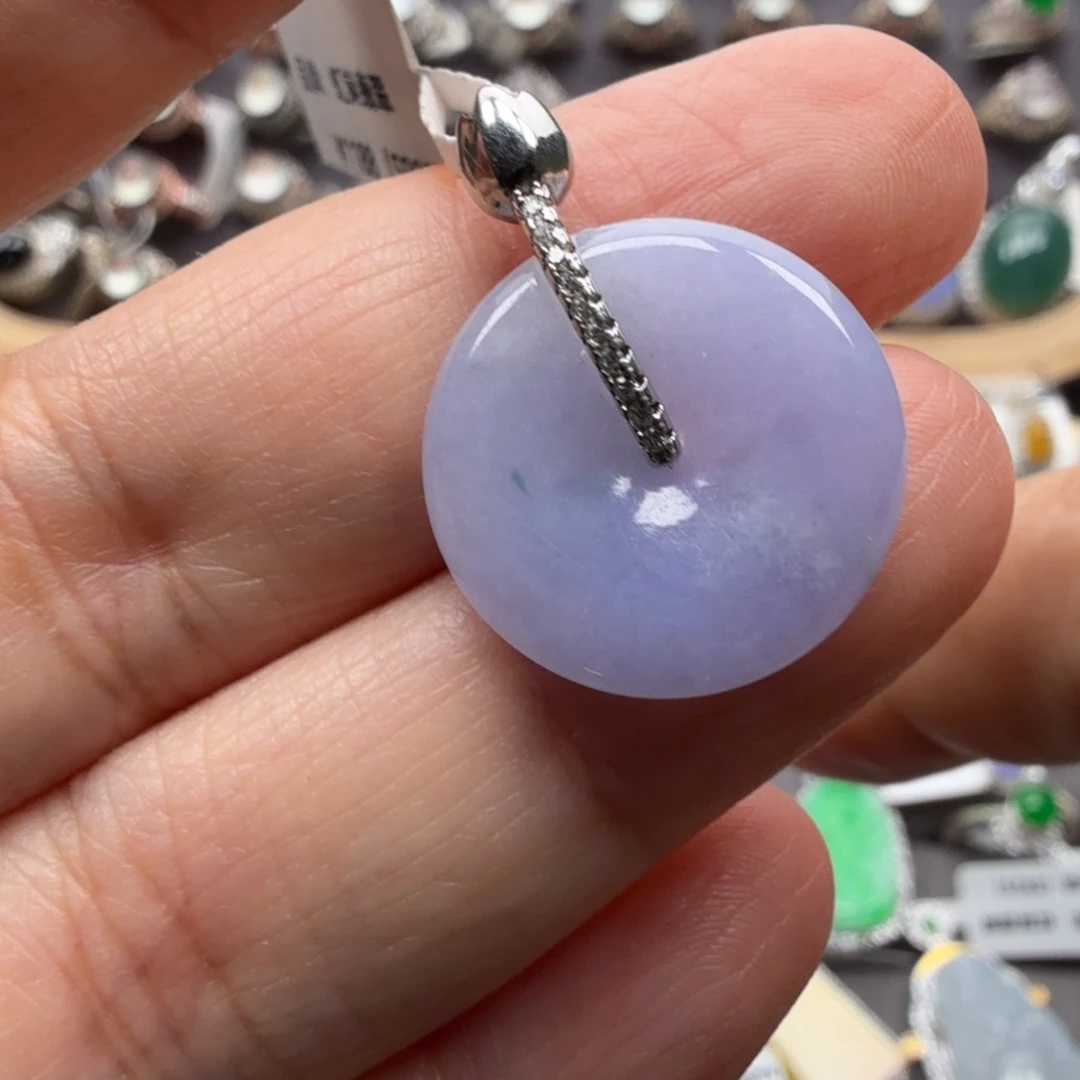 翡翠银S925镶嵌戒指8080