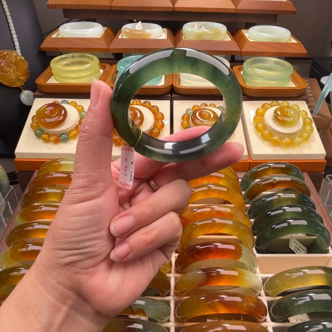 未镶嵌蛇纹石玉手镯54