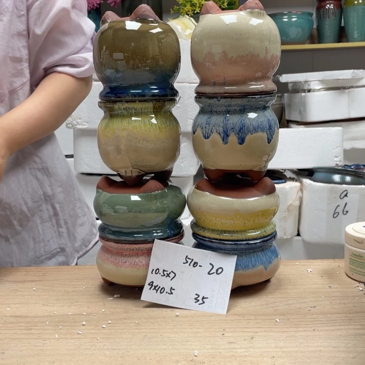 紫砂花盆多肉花盆微瑕20