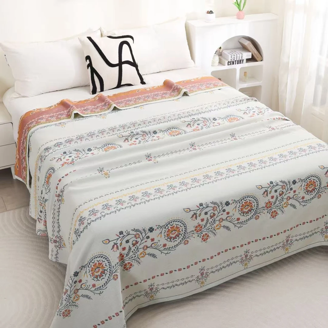 【盖毯】高奢定制野生罗布麻多功能230*250cm盖毯   腰果心语