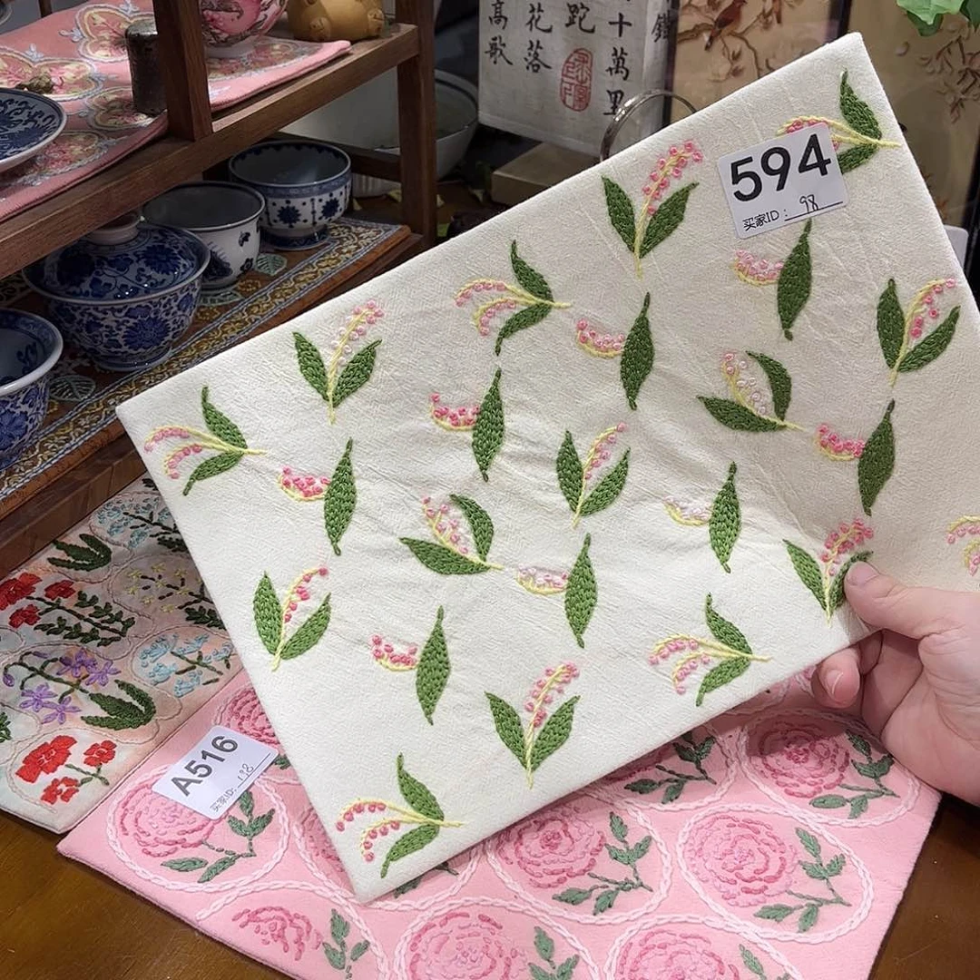 规格20.30刺子绣茶席