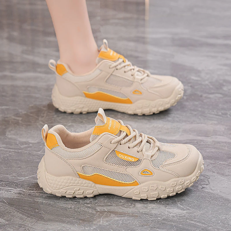 网红女鞋透气软底夏季运动鞋女网面透气软底时尚百搭平底学生板鞋