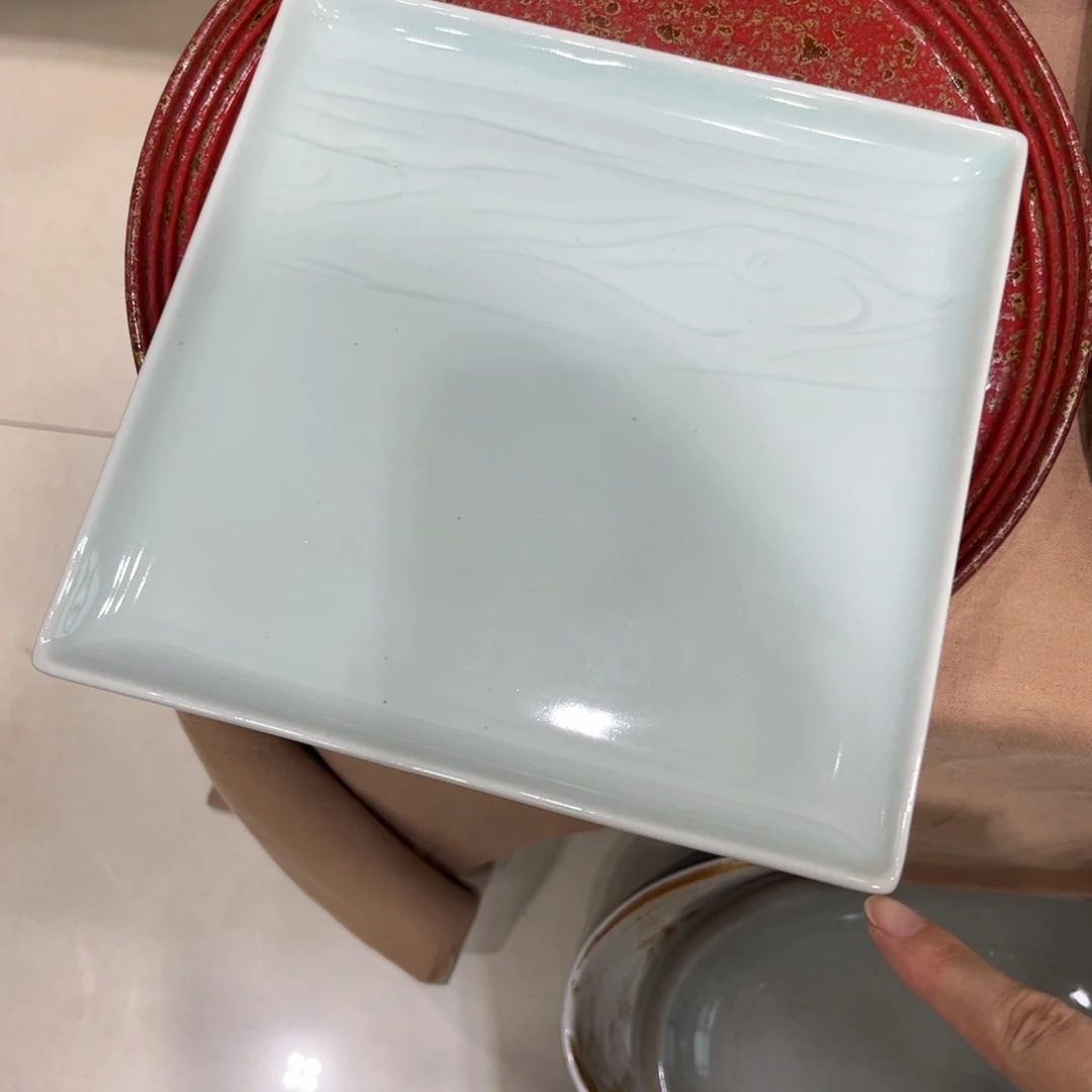 瓷景德镇粗陶复古盘碗微瑕