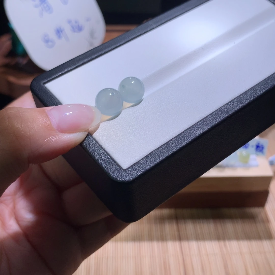 翡翠散珠特价冰胶蓝卡9-10