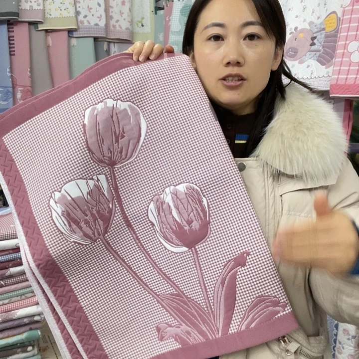 棉特价促销酒红色郁金香