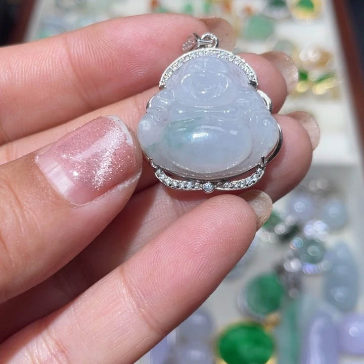 翡翠银S925镶嵌颈饰