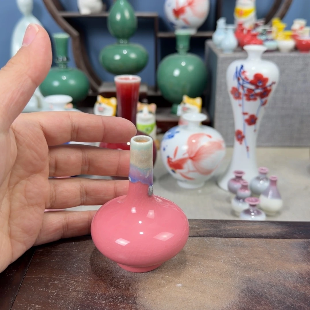 陶瓷手工小花器摆件