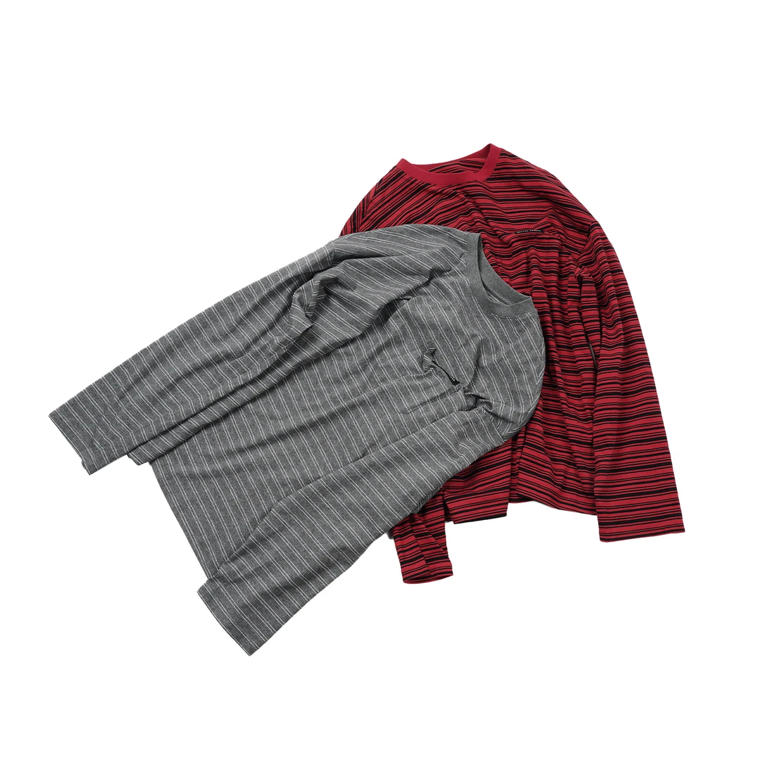 【条纹撞色圆领长袖】LG5ZA0245