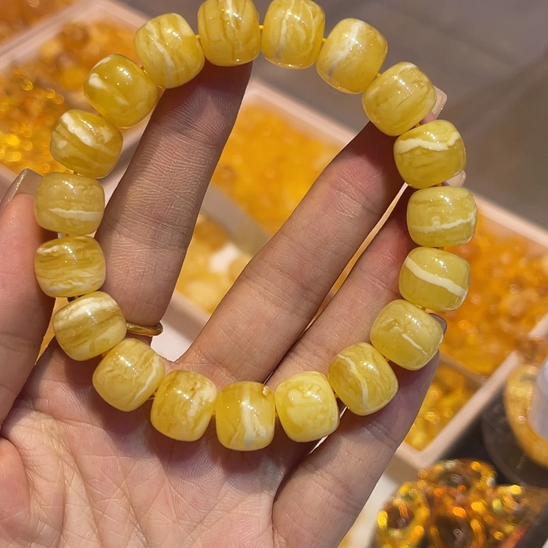 手链琥珀未镶嵌蜜蜡手串13.3