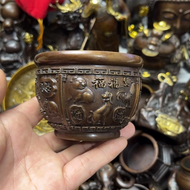 顺顺利利，铜器摆件