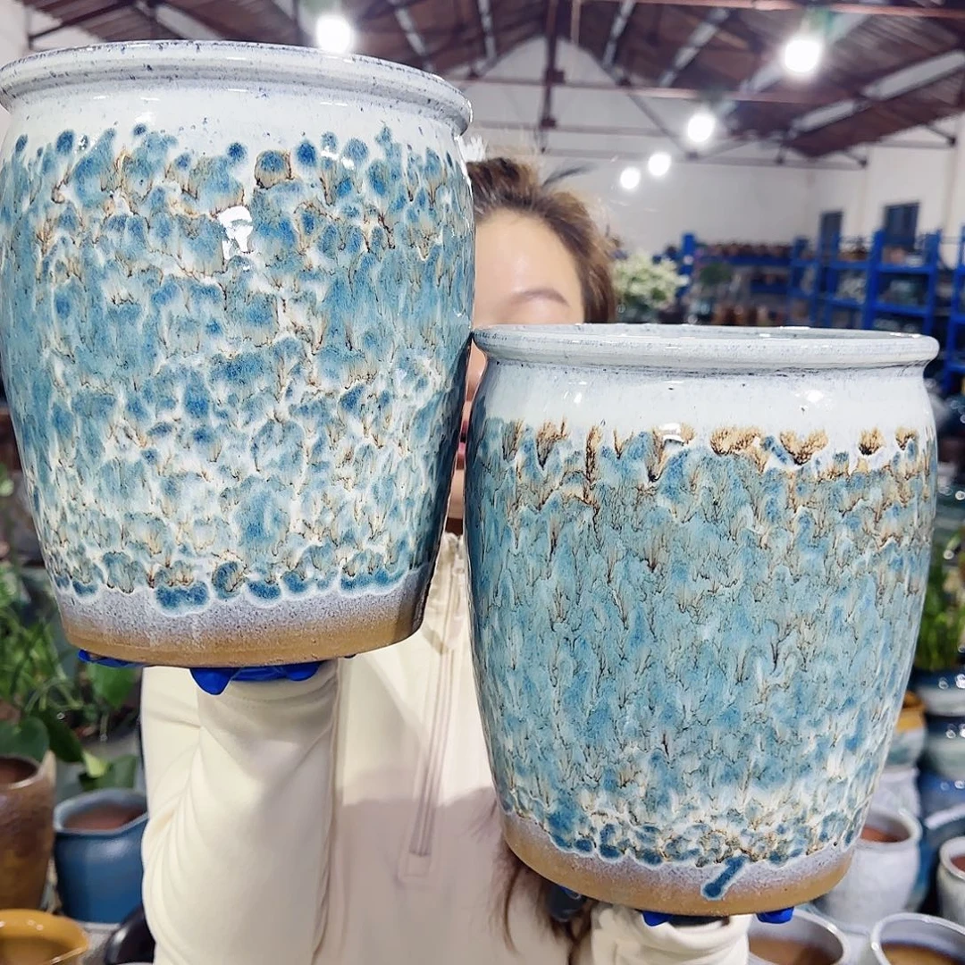 紫砂花盆高25口20