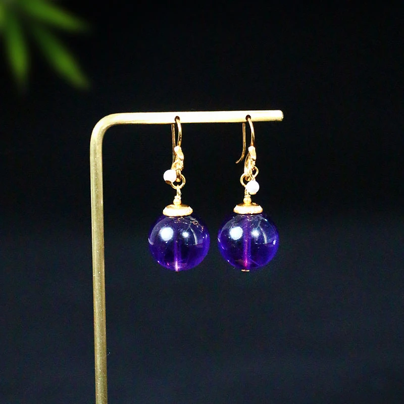 【九紫离火；朱雀】水晶耳饰【5761E】