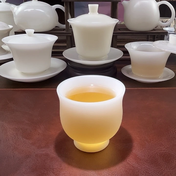 手工精修隐唐窑系列/璞玉素烧100ml束腰杯