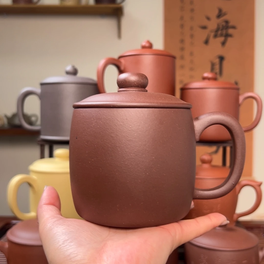 茶杯紫砂s****✨微瑕紫砂盖杯底槽清