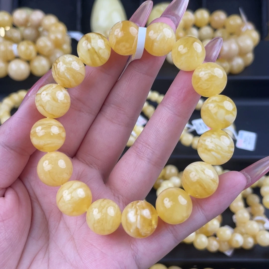 琥珀未镶嵌裸石微瑕虎皮顺纹13➕