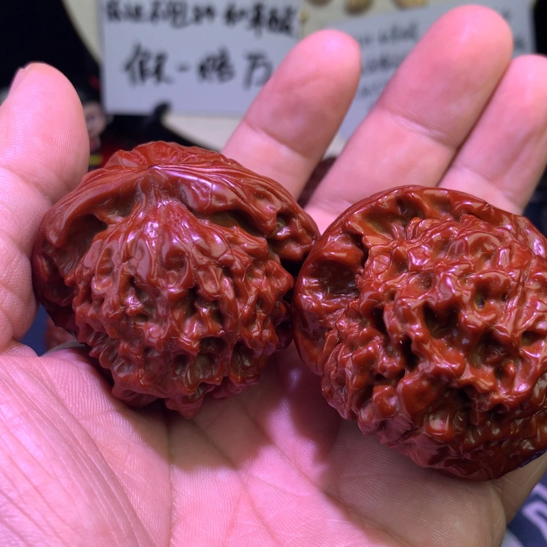 姜***塞把件文玩核桃龙鼎