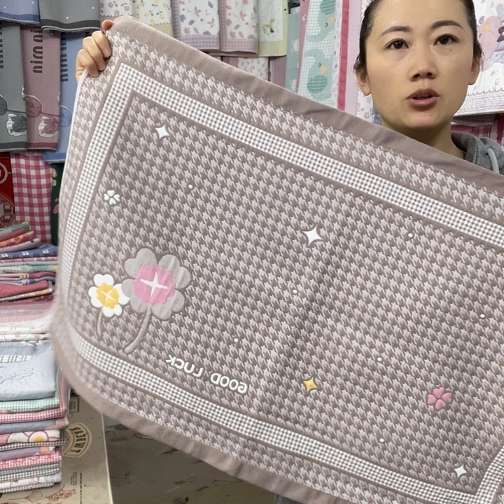 棉特价促销咖色千鸟格