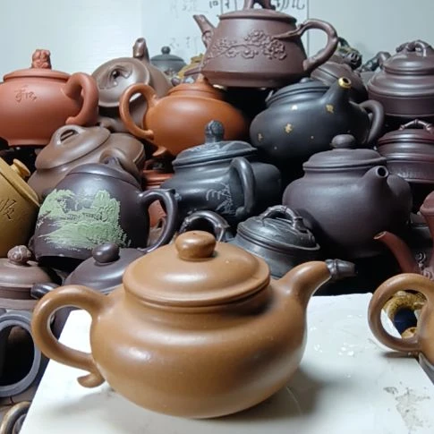 茶壶紫砂宜兴原矿老宕口沉香泥柴烧手工260cc紫砂壶