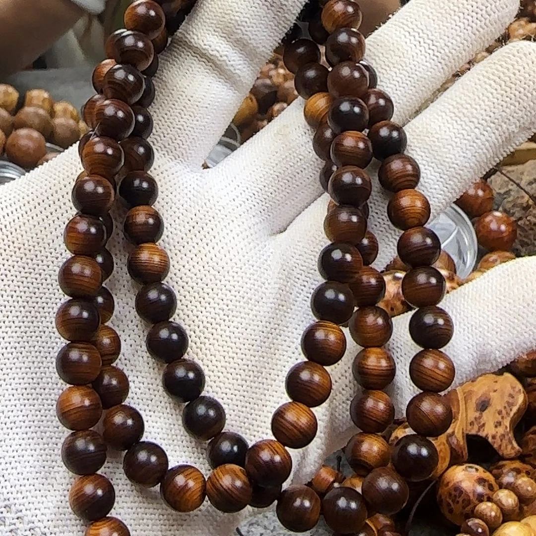 一***酷手串/手链柏木太行崖柏108x0.8雷击崖柏