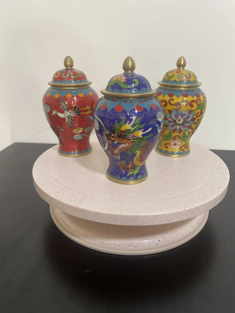 E015景泰蓝铜胎小号将军罐