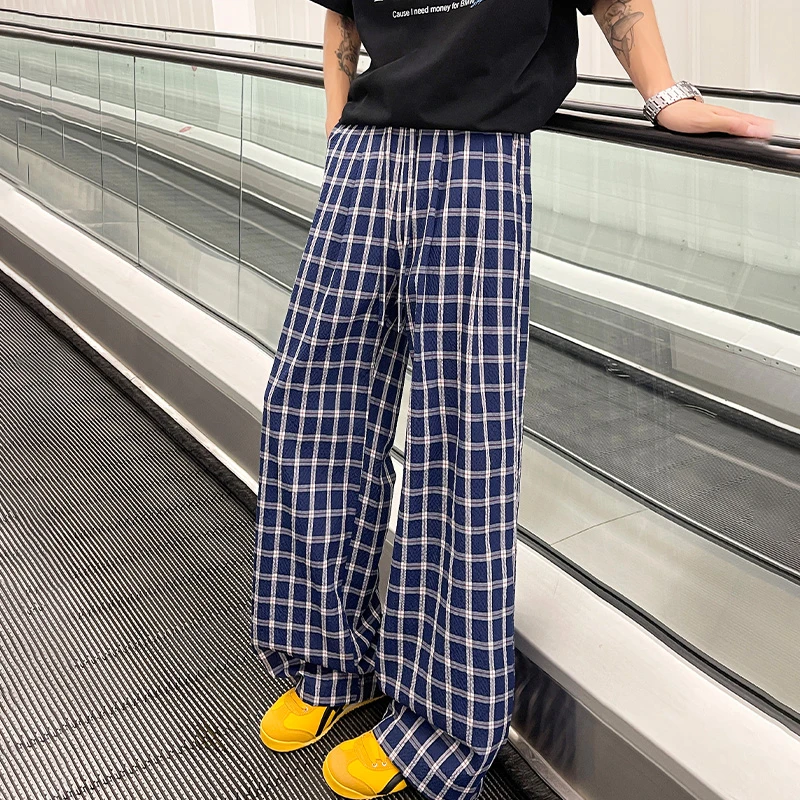 玛斯柏休闲裤美式高街裤子男士春秋季2025新款潮牌宽松直筒长裤男