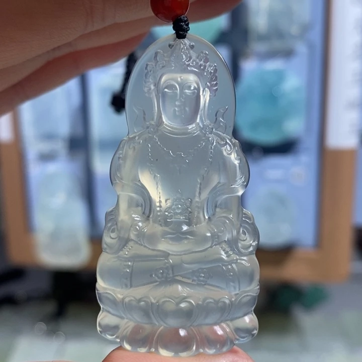 岫玉未镶嵌颈饰吊坠