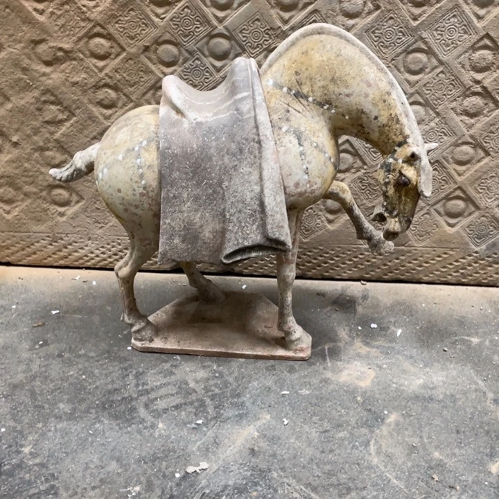 师***堂摆件唐三彩陶瓷摆件