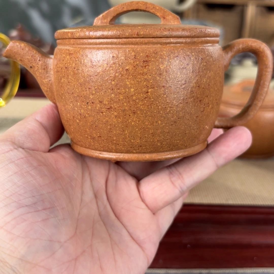 做***孟茶壶紫砂梨皮黄段汉瓦240