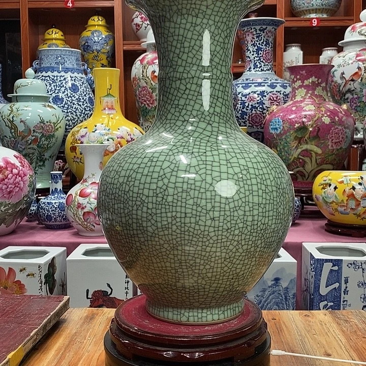 景德镇陶瓷手工手绘花瓶摆件