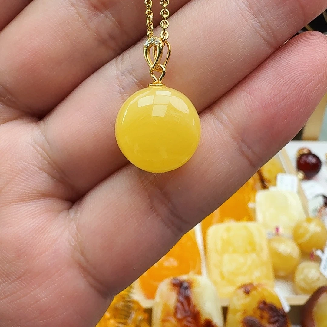 琥珀颈饰未镶嵌假一赔十，特价