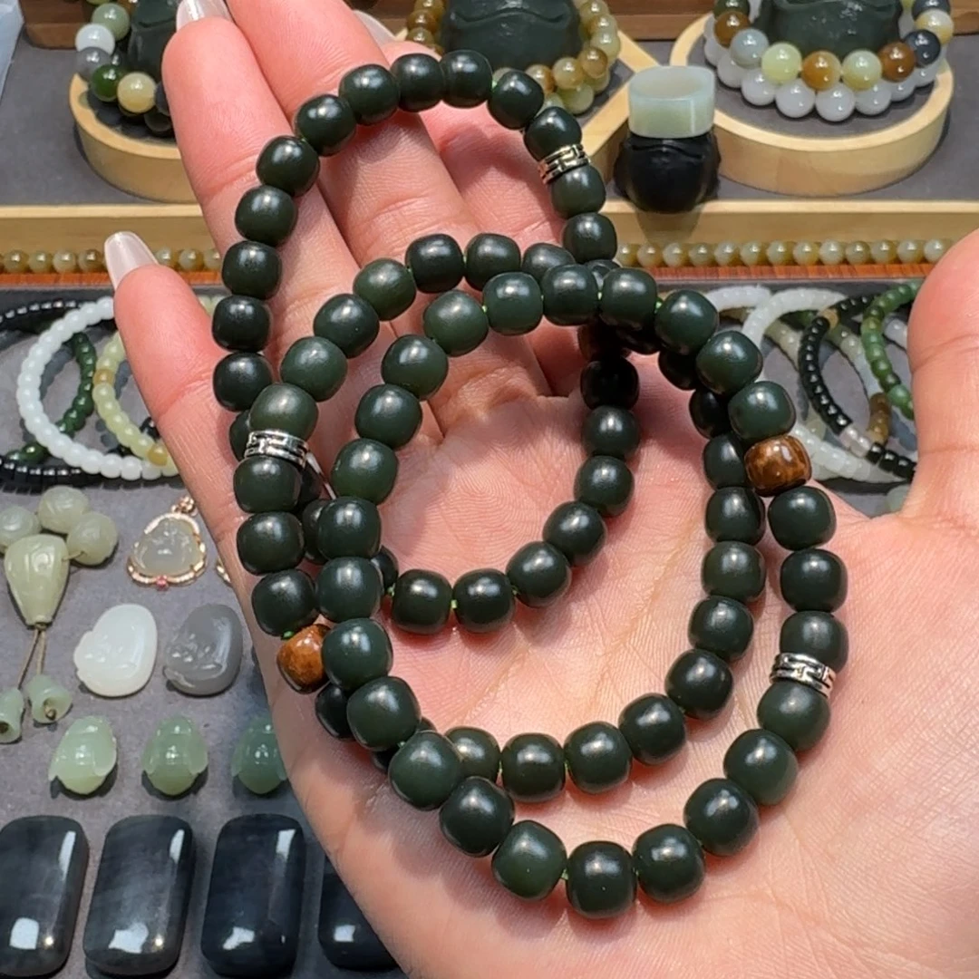 和田玉颈饰未镶嵌拍一发一多样性发货