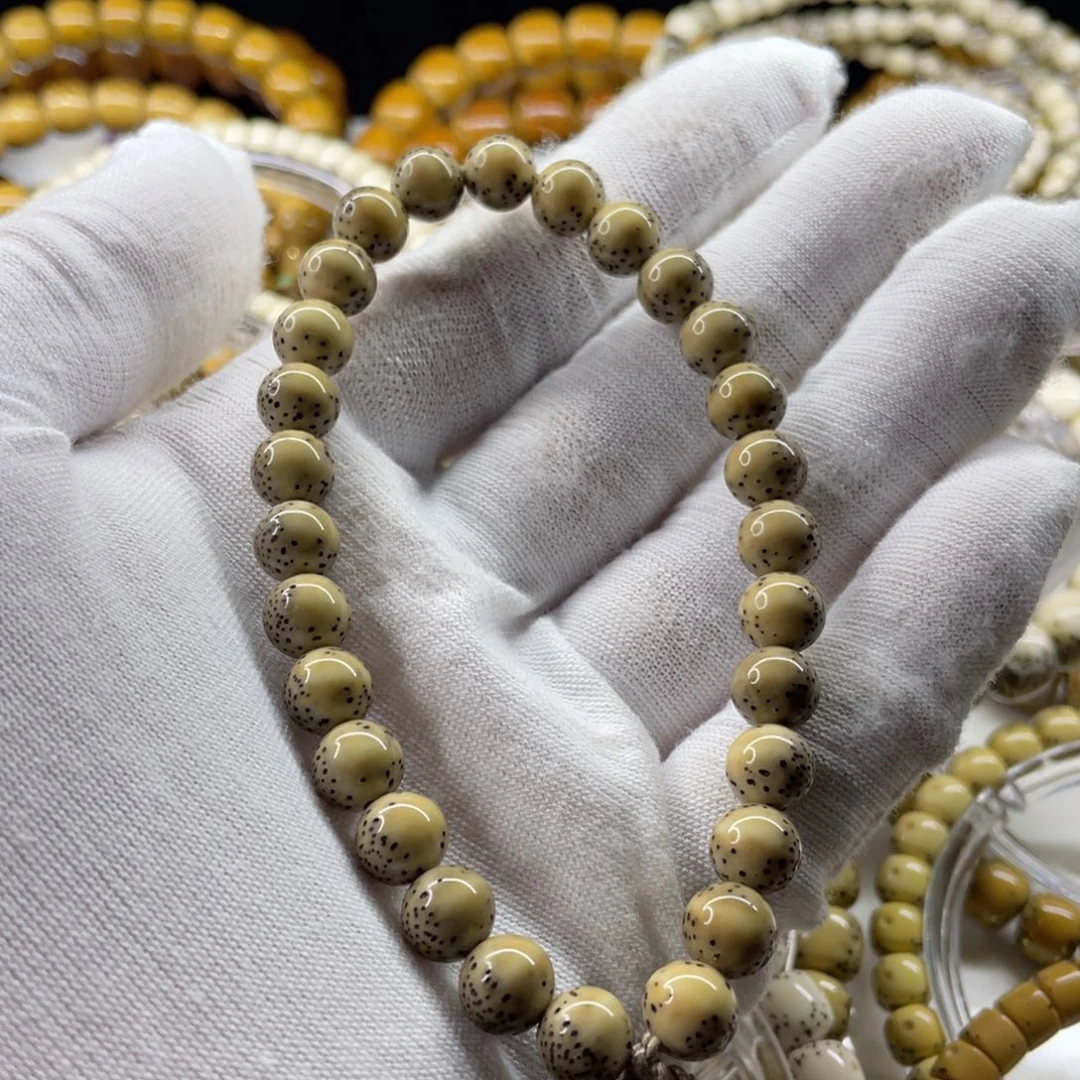 星月菩提吊坠绿背河豚8圆手持