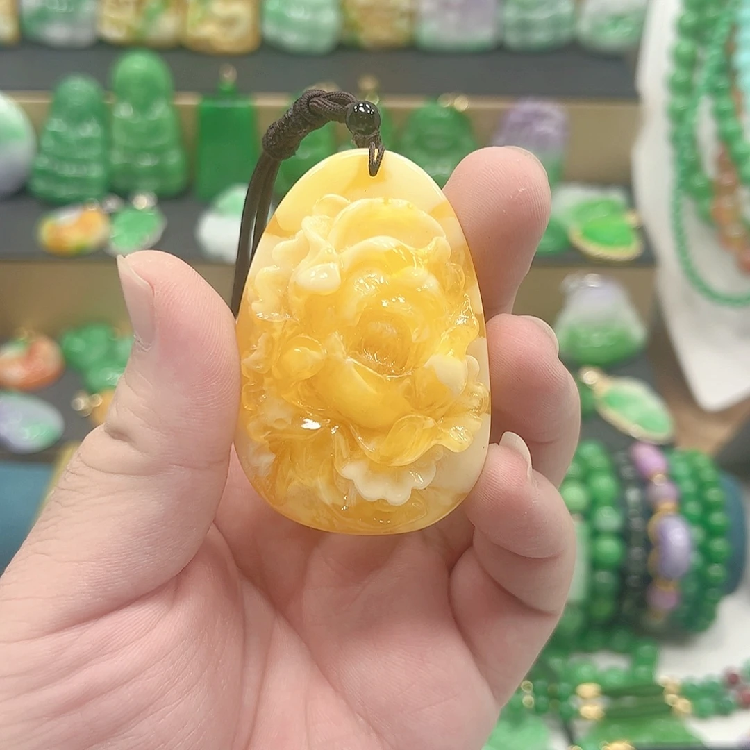 吊坠(赠链)银S925镶嵌翡翠