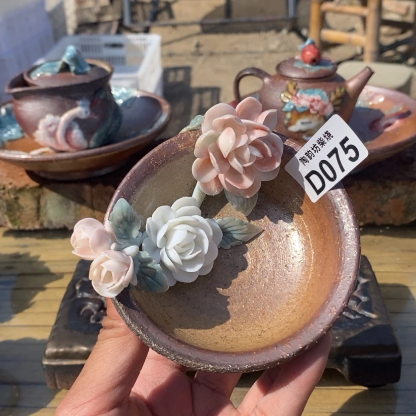 【闪购商品】纯手工纯柴烧茶具?*心075