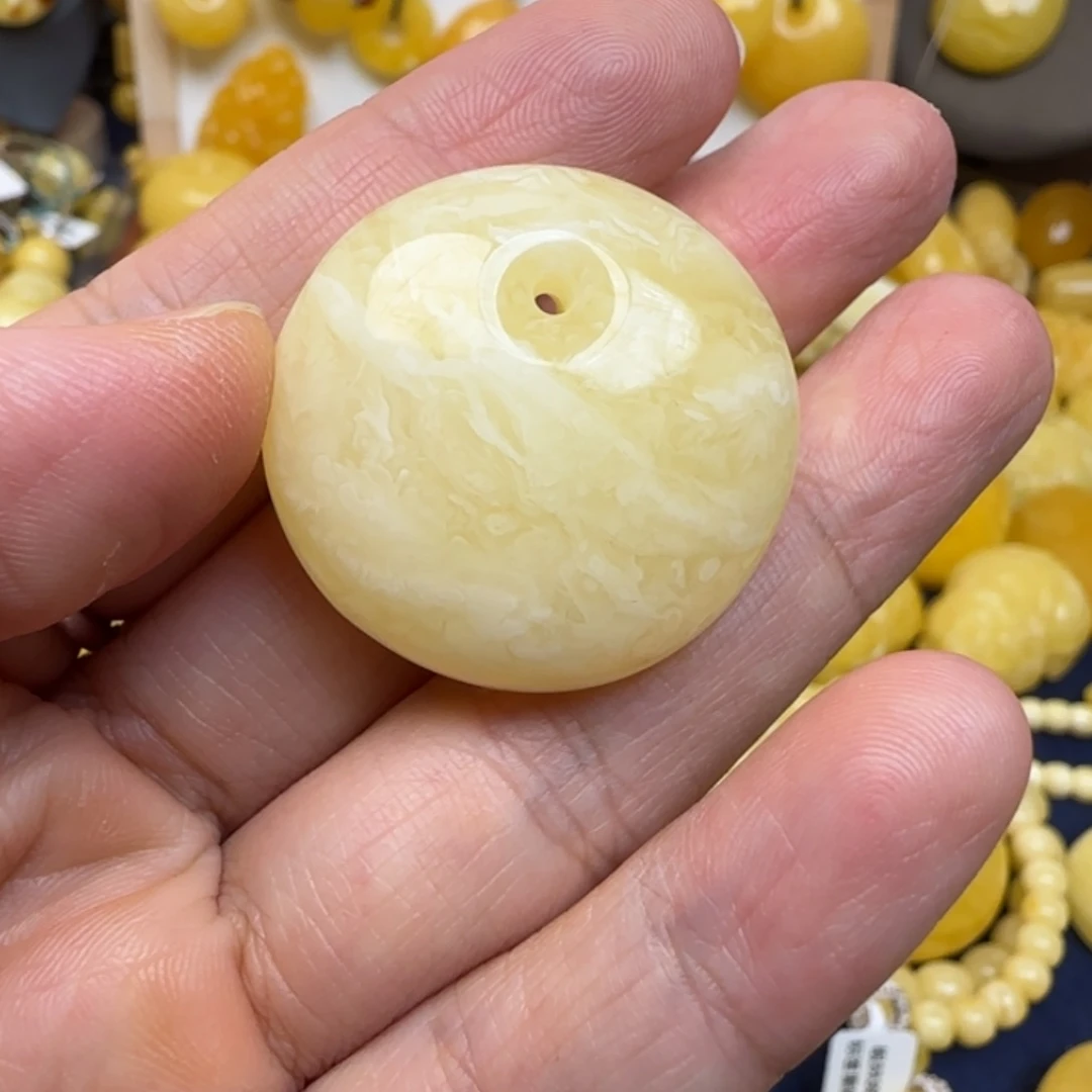 蜜蜡未镶嵌毛衣链天然蜜蜡