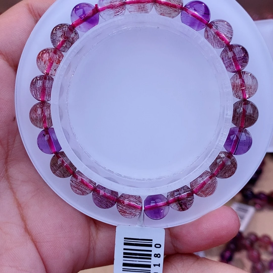 未镶嵌手串水晶黑加仑超七8m