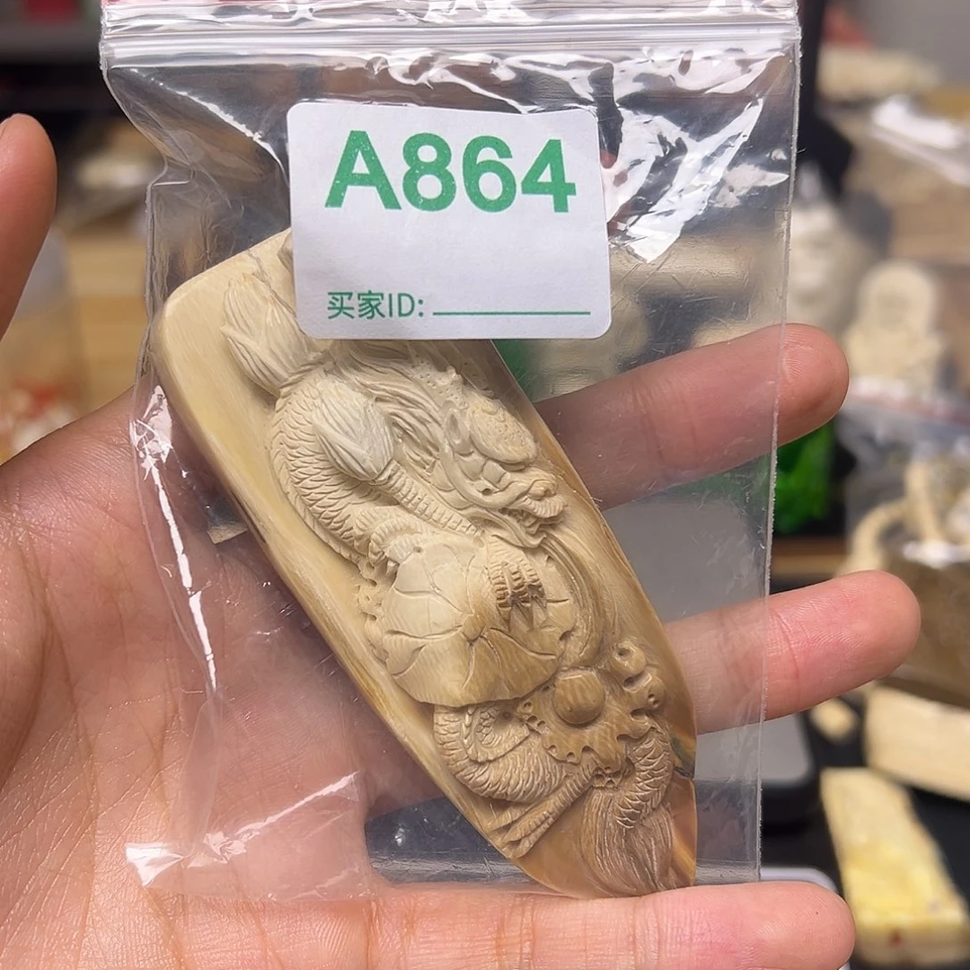 天然猛犸牙雕刻品