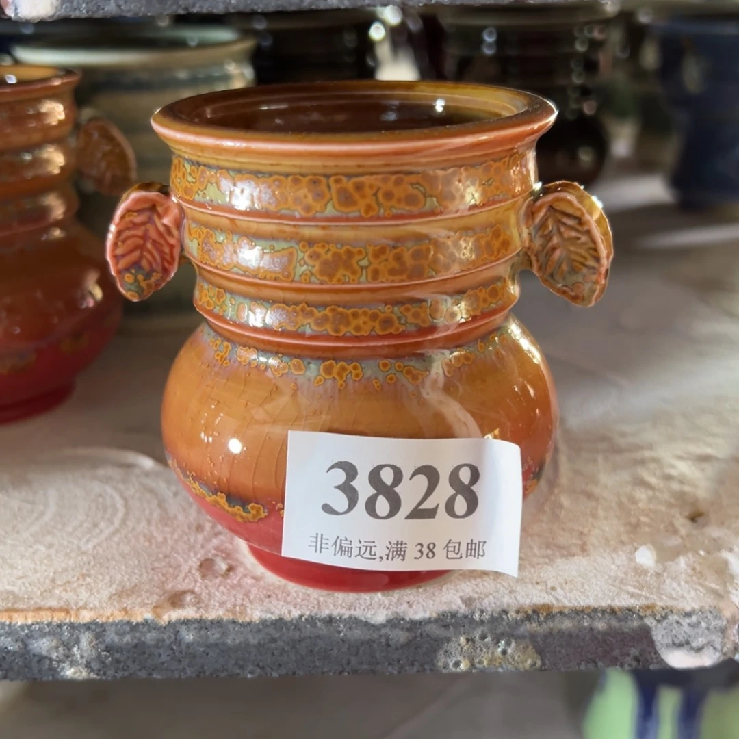 红陶景德镇手工花盆