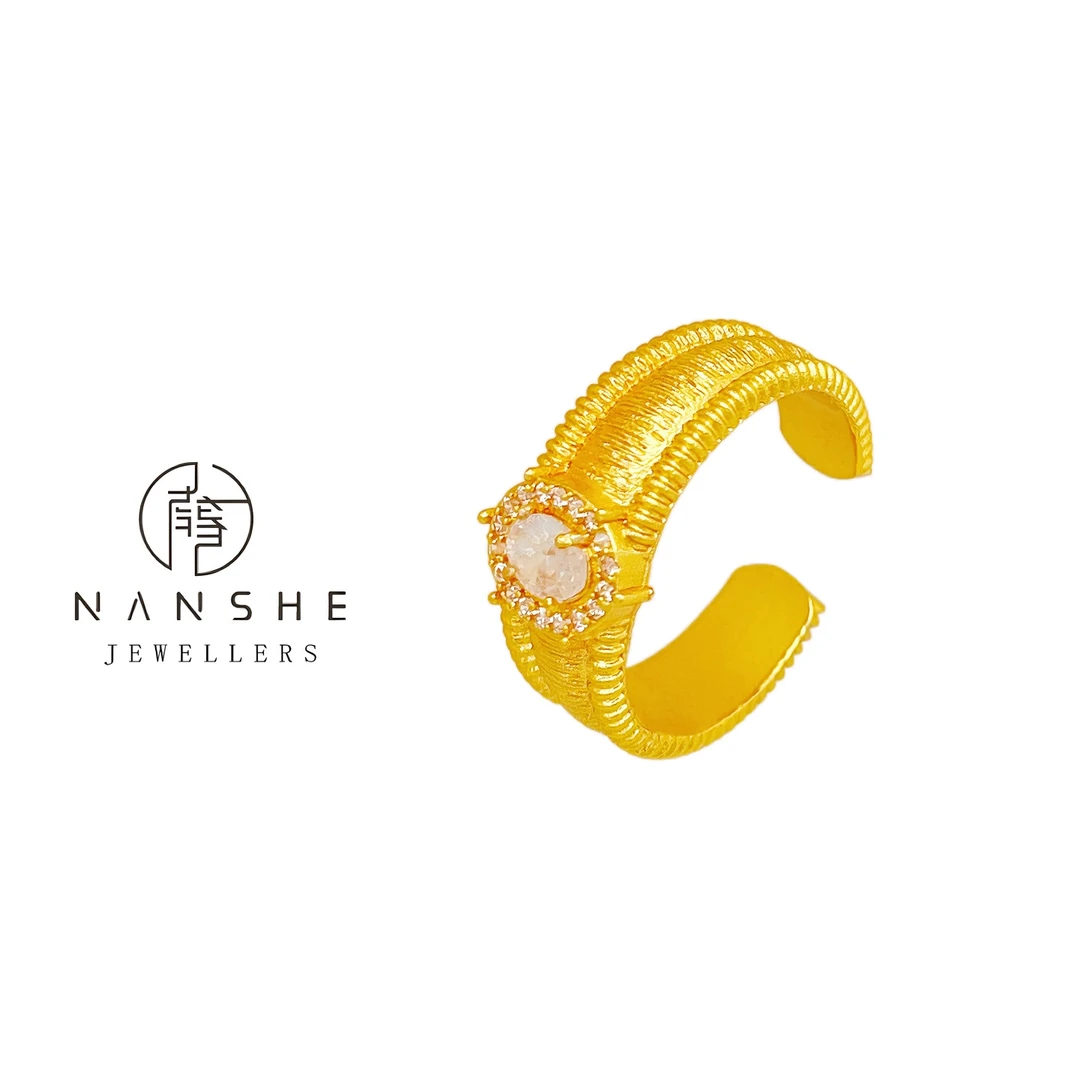 NANSHE南奢 中古拉丝重工级高级感戒指
