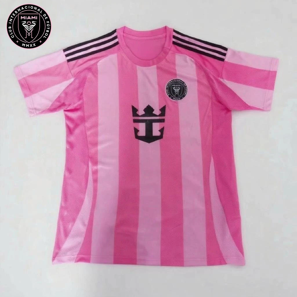 新赛季爆款迈阿密足球球衣主客场客球迷版足球服宽松短袖通用球衣