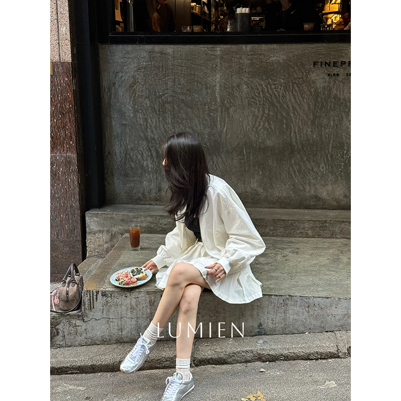 【LUMIEN】2025早春新款简约运动风夹克套装女LX4LWW049/LX4LQQ050