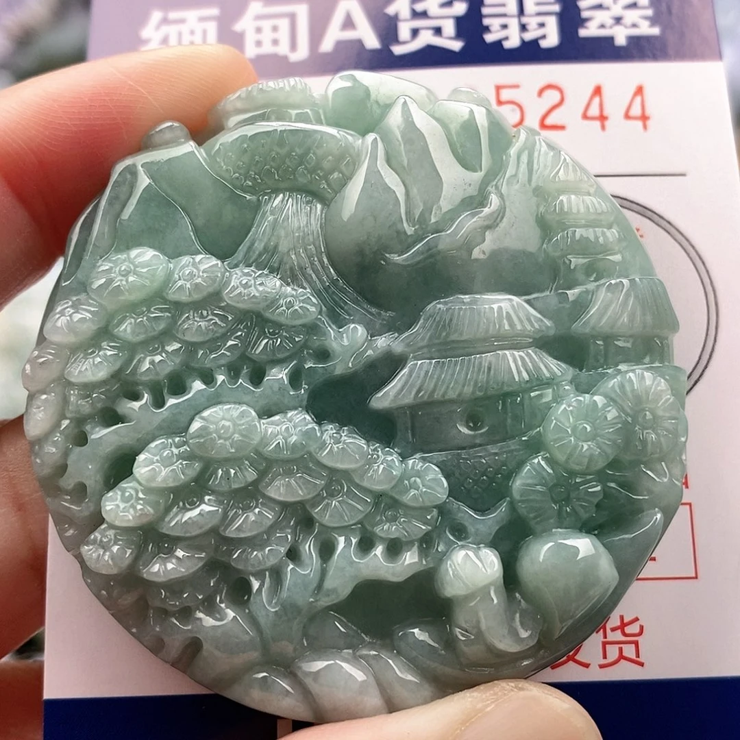 翡翠未镶嵌吊坠(不含链)