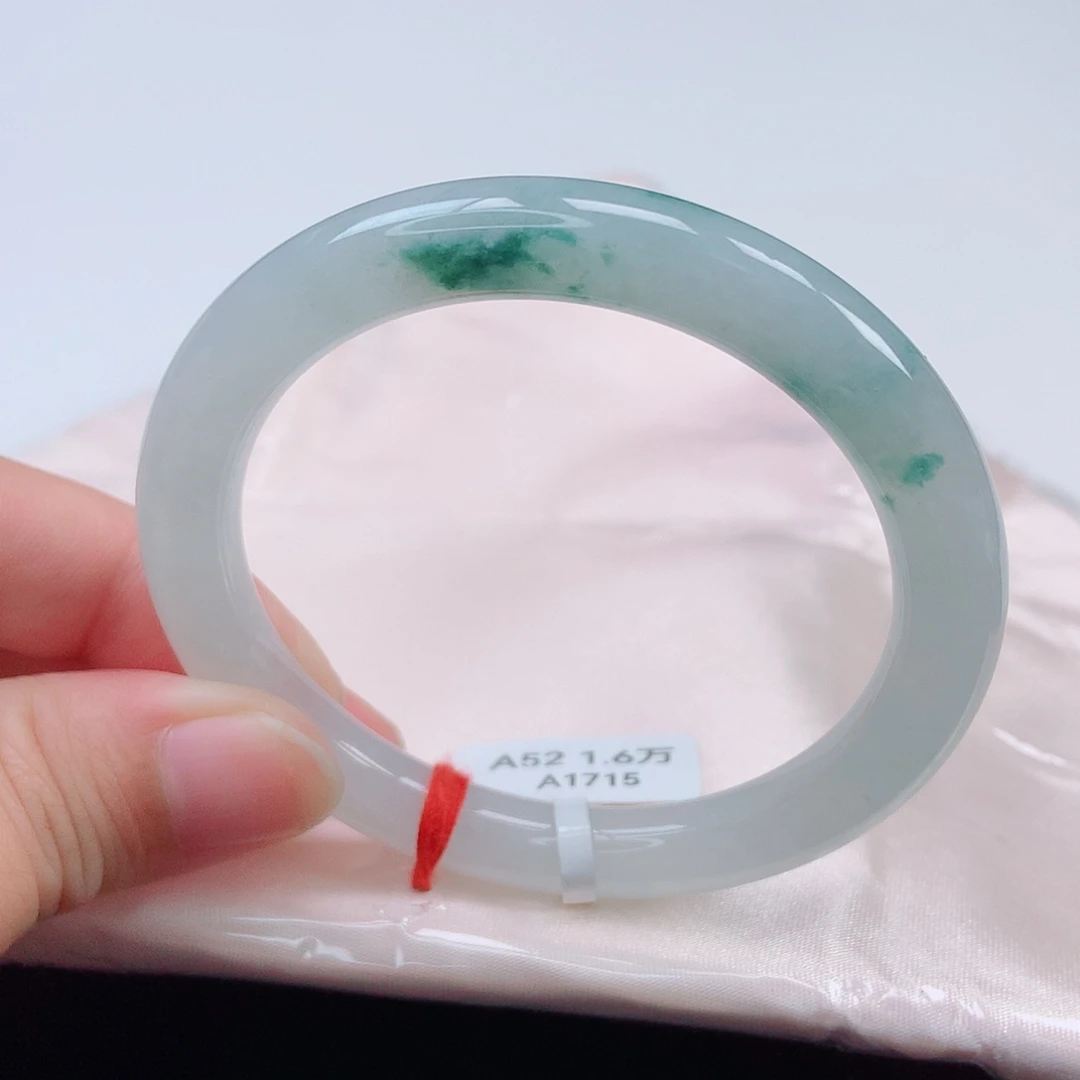 未镶嵌手镯翡翠52圆条